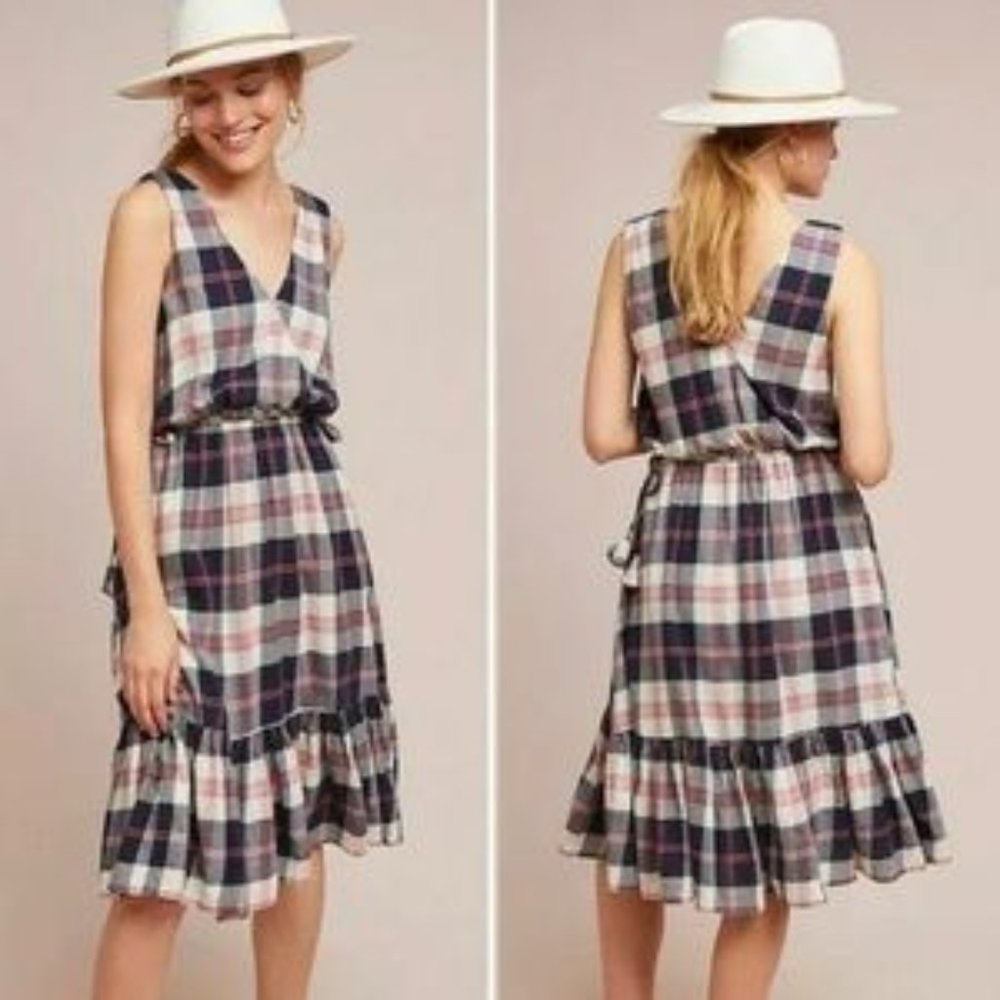 Anthropologie Dickens Plaid Dress